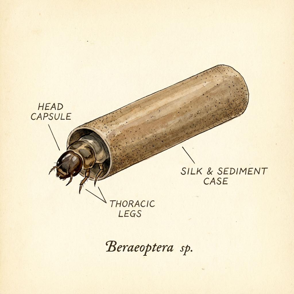 Smooth-cased caddisfly