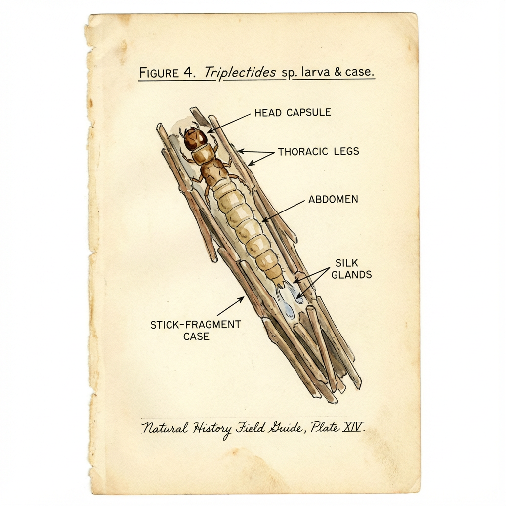 Stick-cased caddisfly