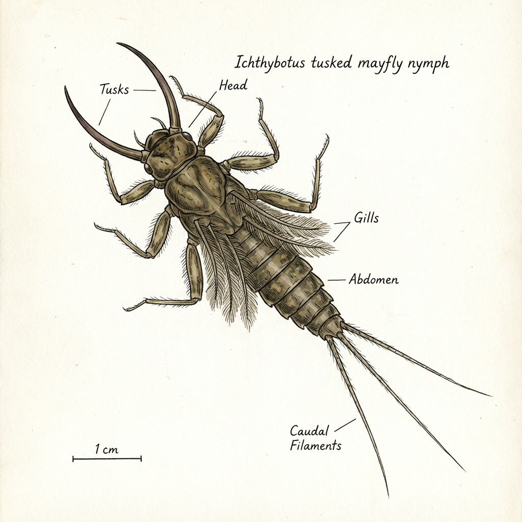 Tusked mayfly